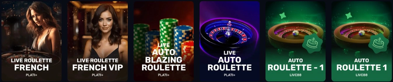7bit Casino live roulette game selection
